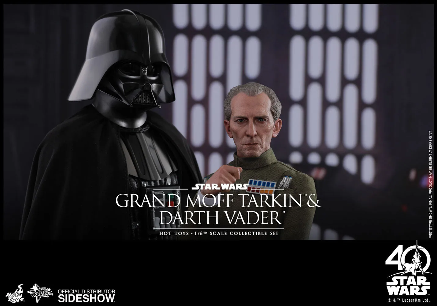Hot Toys 1/6 Grand Moff Tarkin & Darth Vader Star Wars Episode IV: A New Hope MMS434 Sixth Scale Figures