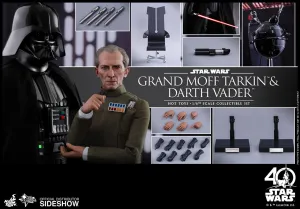 Hot Toys 1/6 Grand Moff Tarkin & Darth Vader Star Wars Episode IV: A New Hope MMS434 Sixth Scale Figures