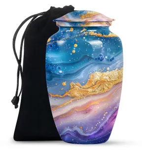 In Memory: Abstract Male Cremation Urn For Adult Human Ashes