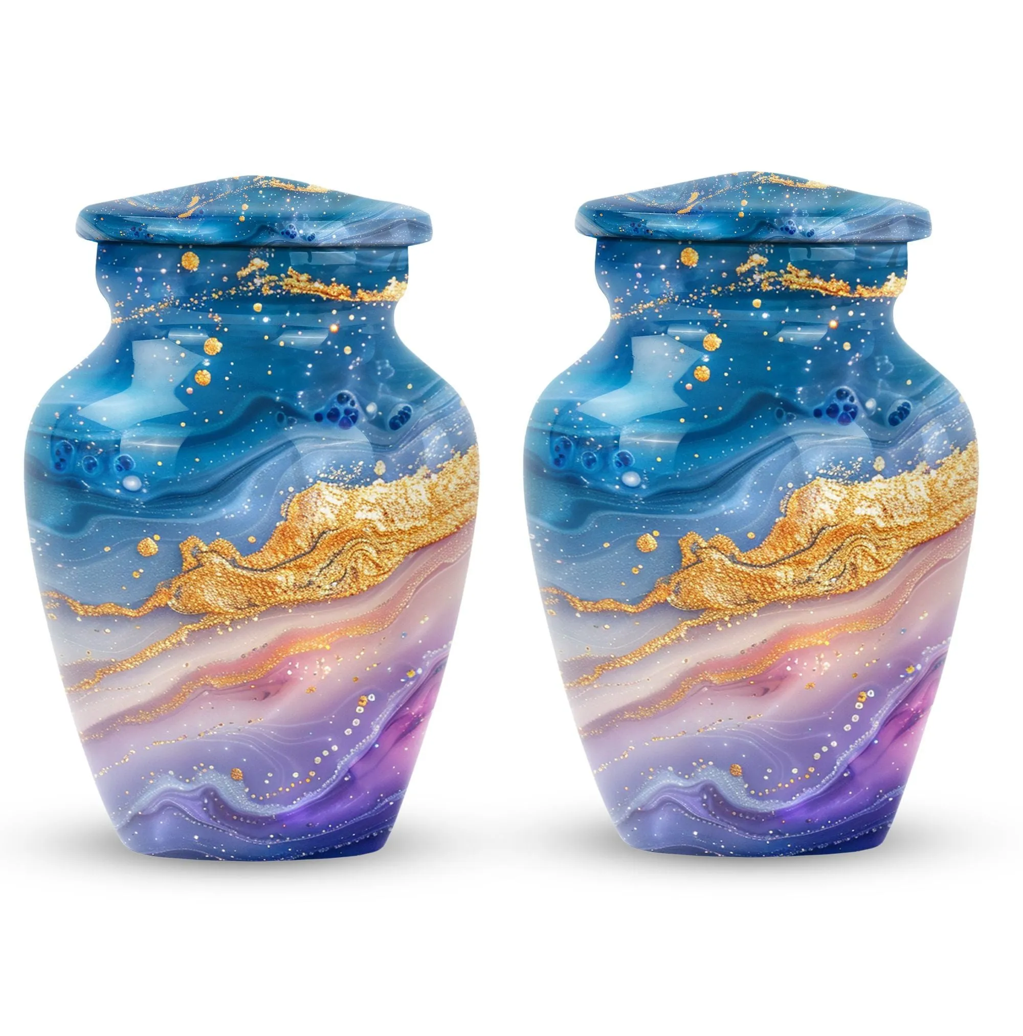 In Memory: Abstract Male Cremation Urn For Adult Human Ashes