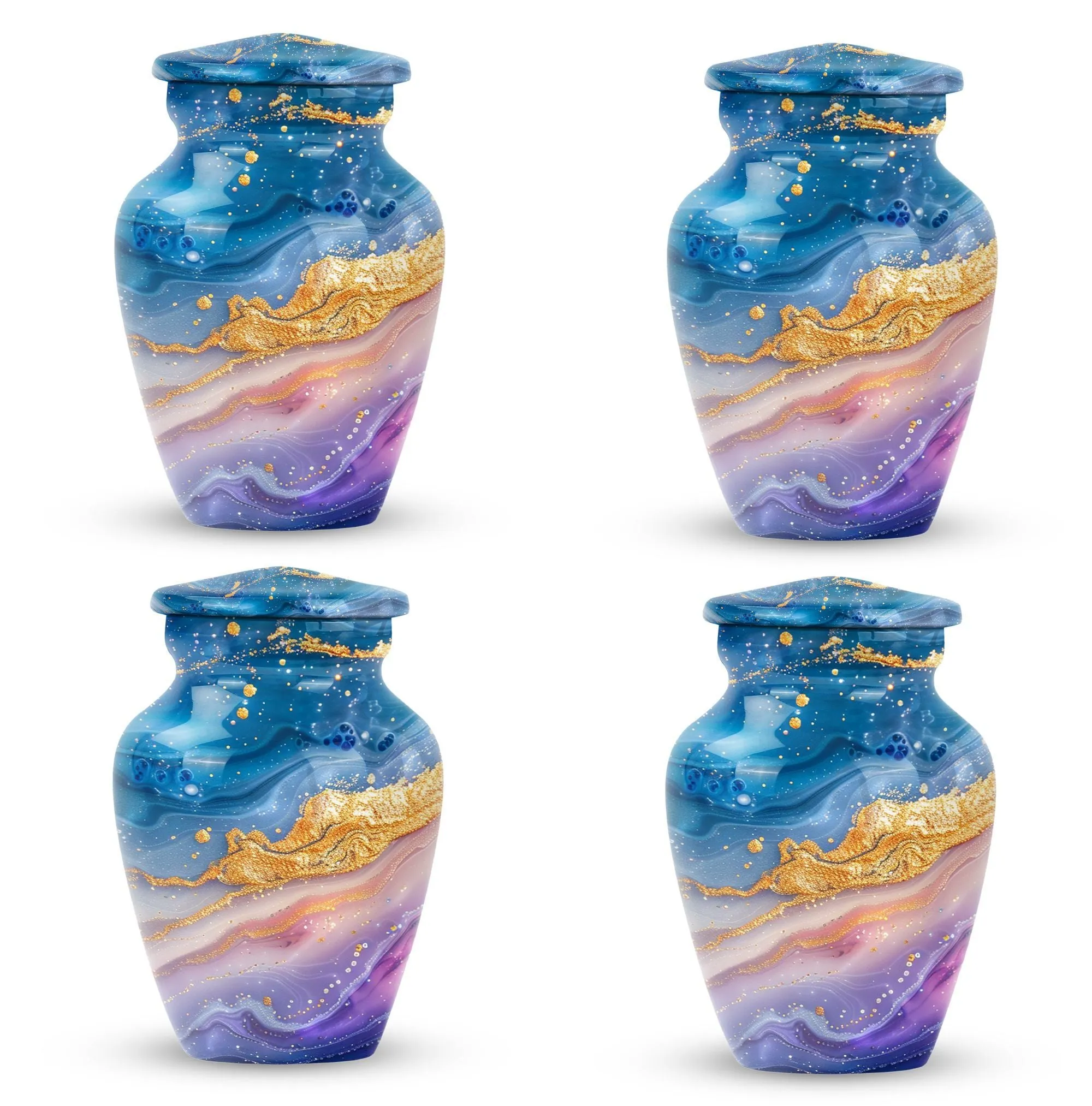 In Memory: Abstract Male Cremation Urn For Adult Human Ashes