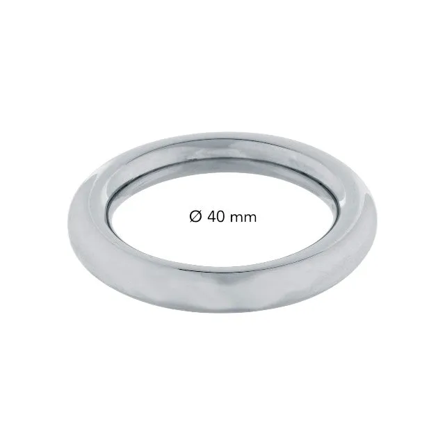 Inel pentru penis STEEL POWER TOOLS Cockring RVS. din oțel inoxidabil. grosime 8 mm. diametru 40 mm. argintiu