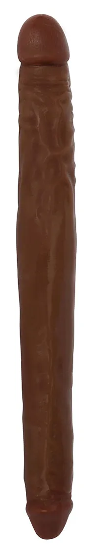 Jock 16 Tapered Double Dildo - Chocolate