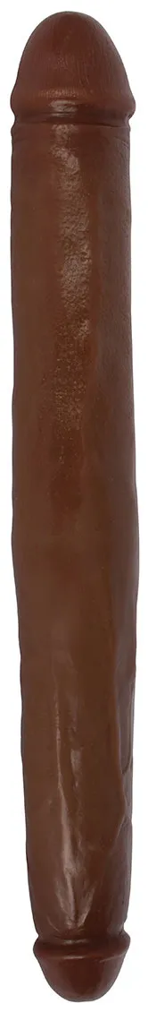 Jock 18 Tapered Double Dildo - Chocolate