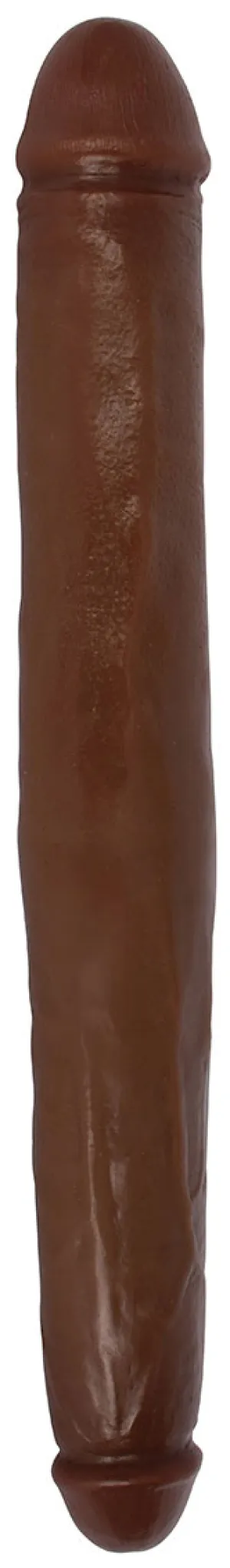 Jock 18 Tapered Double Dildo - Chocolate