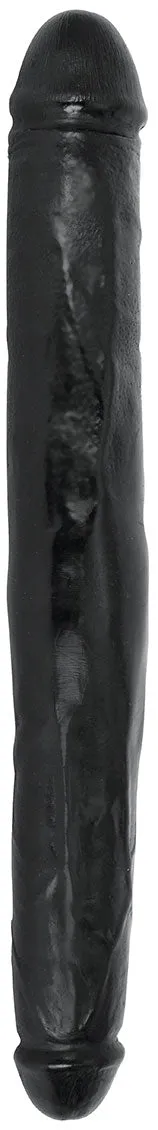 Jock 18 Tapered Double Dildo - Midnight