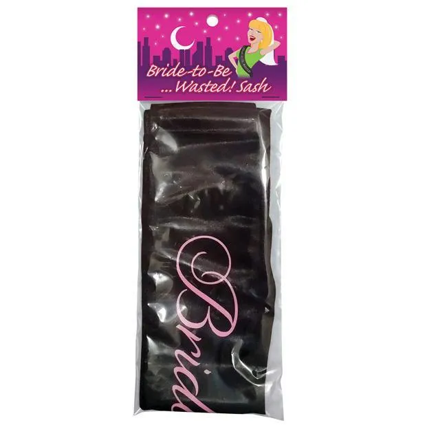 Kheper Games - Bride to Be Wasted Sash (Black)