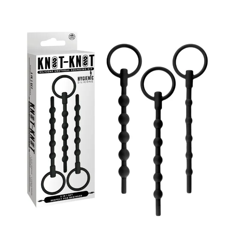 KNOT KNOT SILICONE URETHRAL PLUG SET