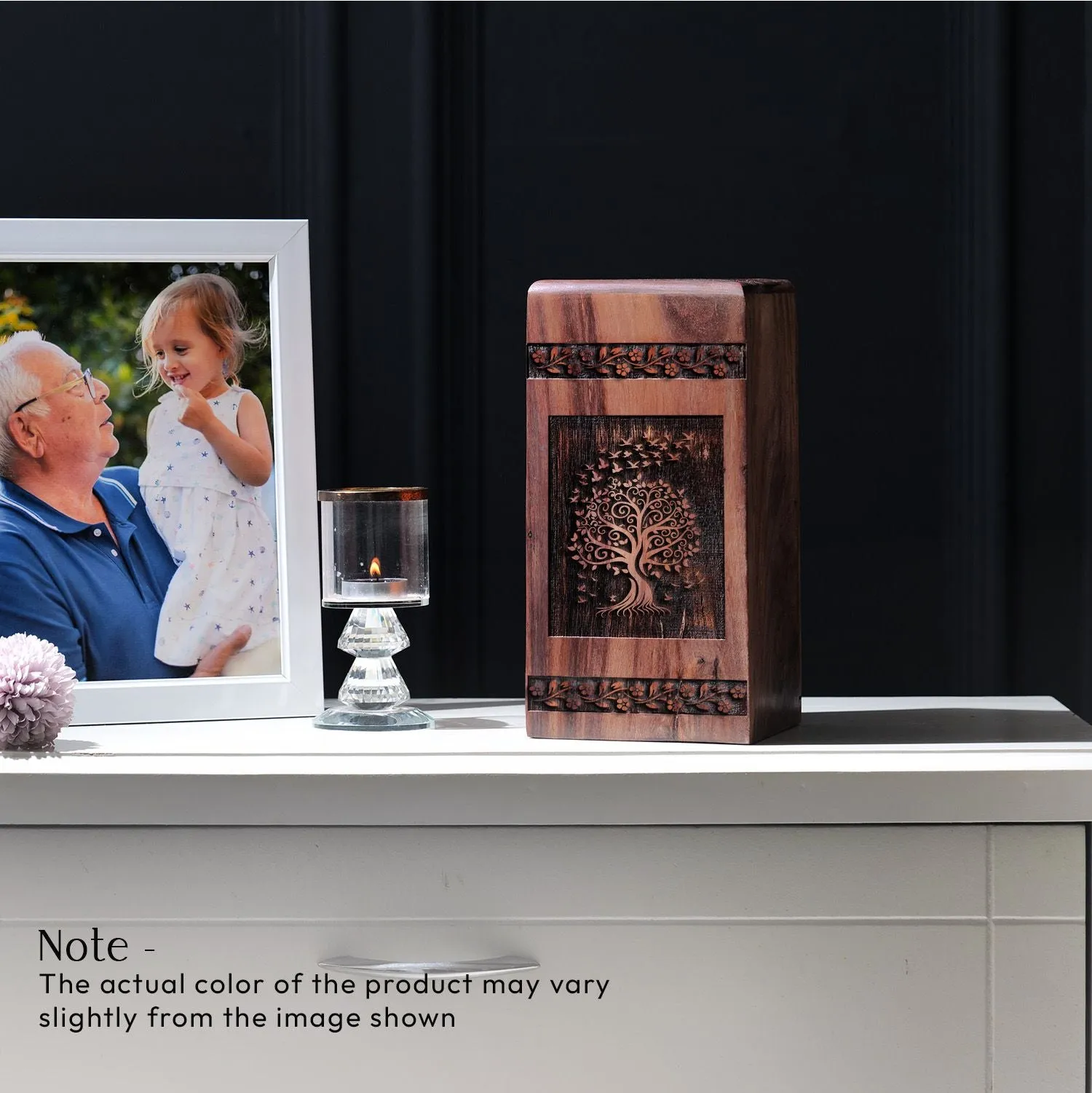 Large Wood Tree Of Life Biodegradable Burial Urns for Human Ashes