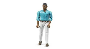 Man, Medium Skin, White Jeans