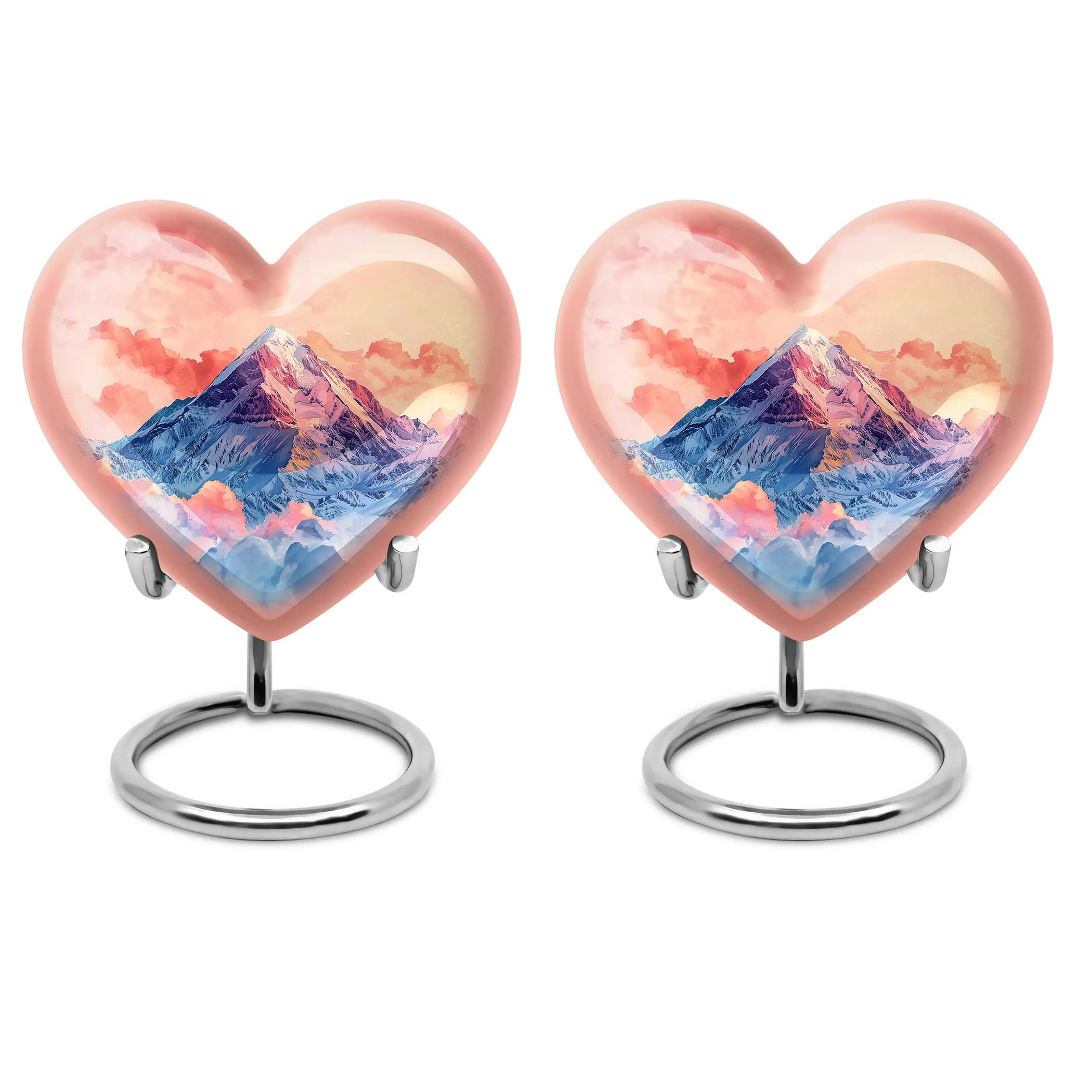 Memorial Tribute - Mountains Urn for Cremation, Poignant Large-size Statement Piece