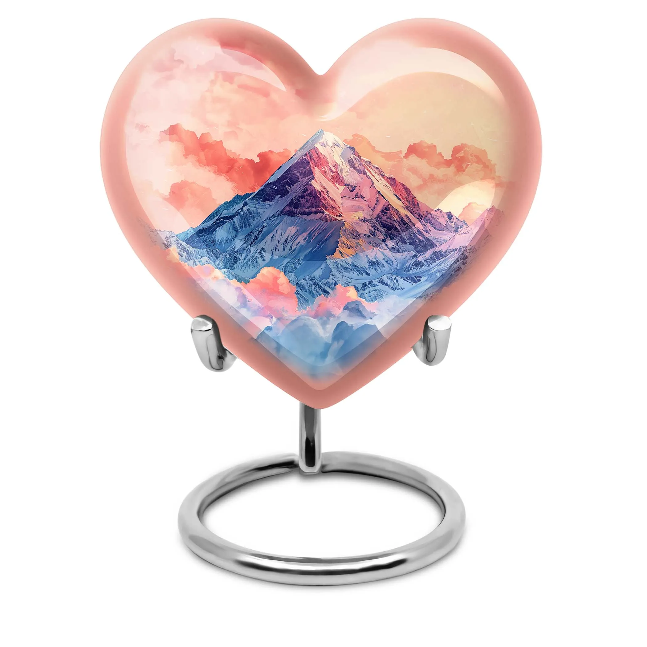 Memorial Tribute - Mountains Urn for Cremation, Poignant Large-size Statement Piece