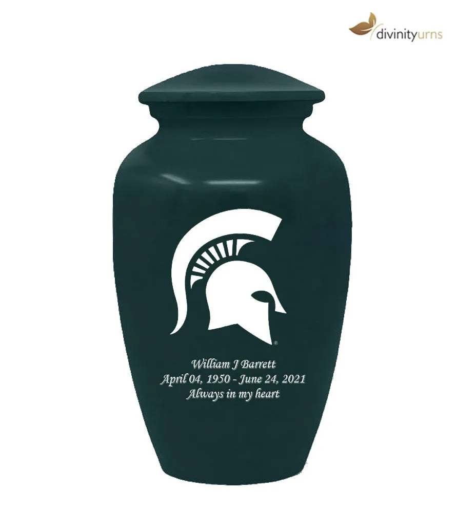 Michigan State University Spartans Memorial Cremation Urn