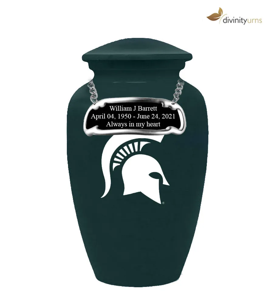 Michigan State University Spartans Memorial Cremation Urn