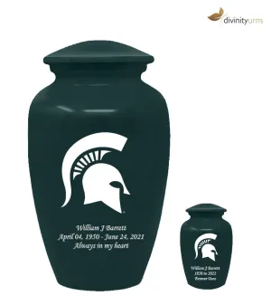 Michigan State University Spartans Memorial Cremation Urn