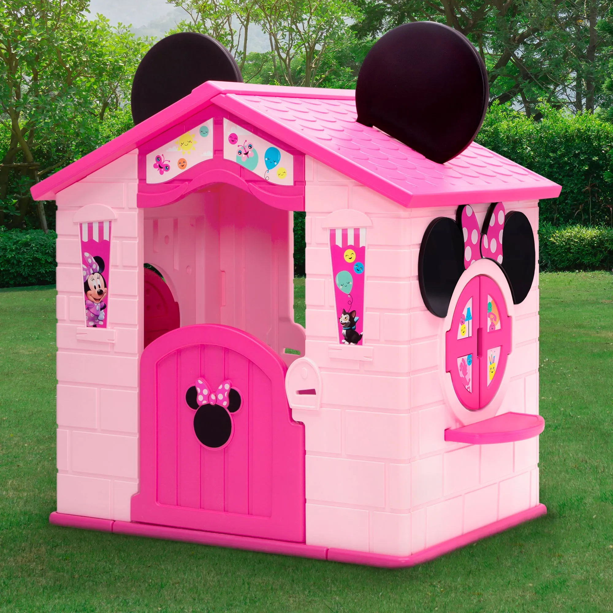 Minnie Mouse Plastic Indoor/Outdoor Playhouse with Easy Assembly