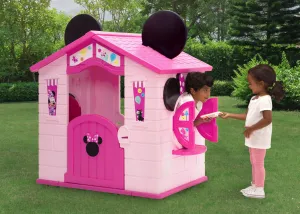 Minnie Mouse Plastic Indoor/Outdoor Playhouse with Easy Assembly