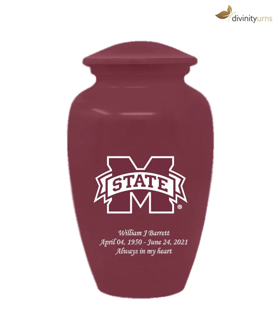 Mississippi State Bulldogs Memorial Collegiate Cremation Urn