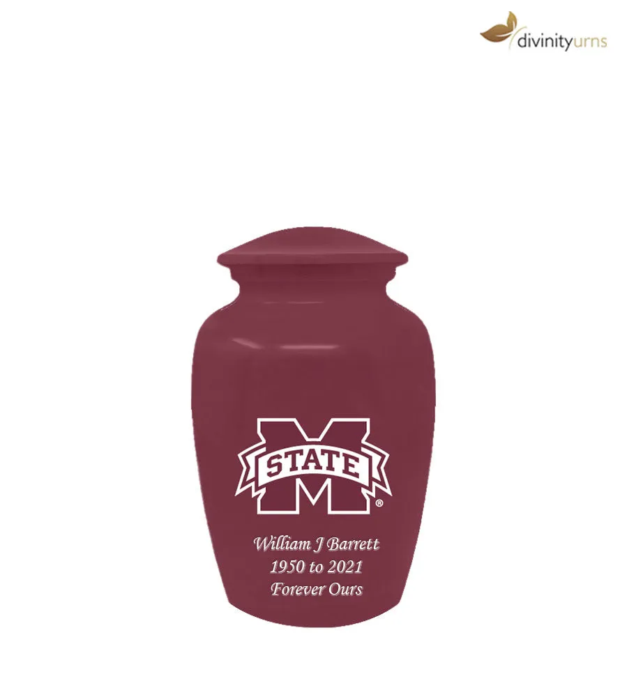 Mississippi State Bulldogs Memorial Collegiate Cremation Urn