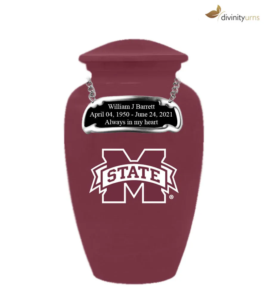 Mississippi State Bulldogs Memorial Collegiate Cremation Urn