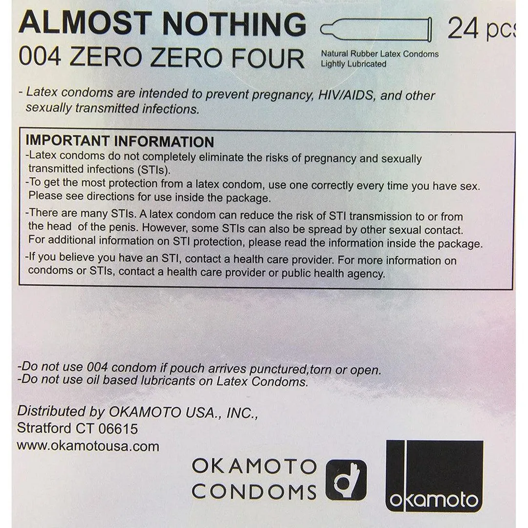 Okamoto 004 Zero Zero Four Ultra Thin Condoms