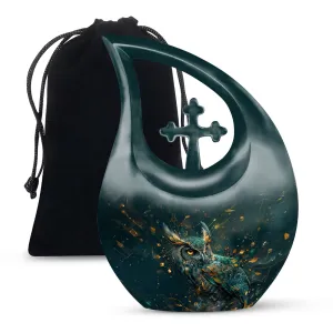 Owl Urn - Personalized Container For Human Ashes