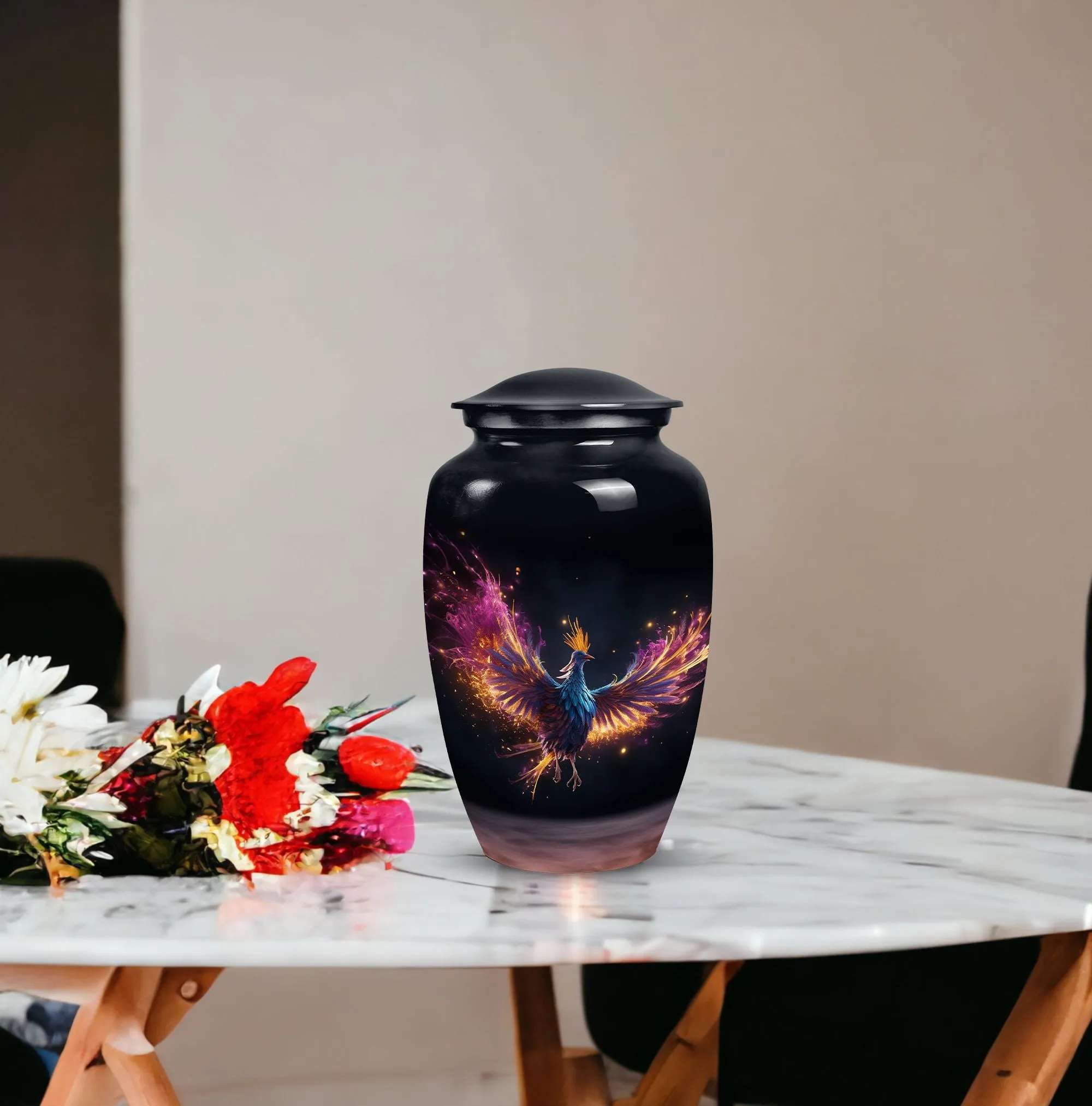 Phoenix Medium Urns for Men, Adult Cremation Ash Urns for Dad