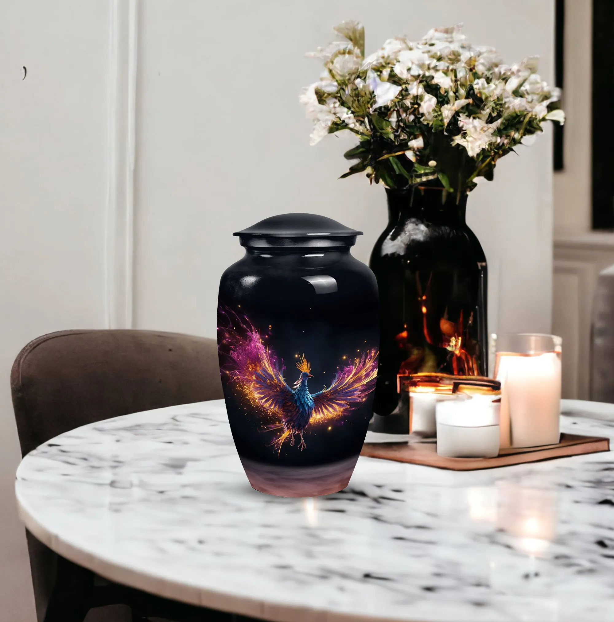 Phoenix Medium Urns for Men, Adult Cremation Ash Urns for Dad
