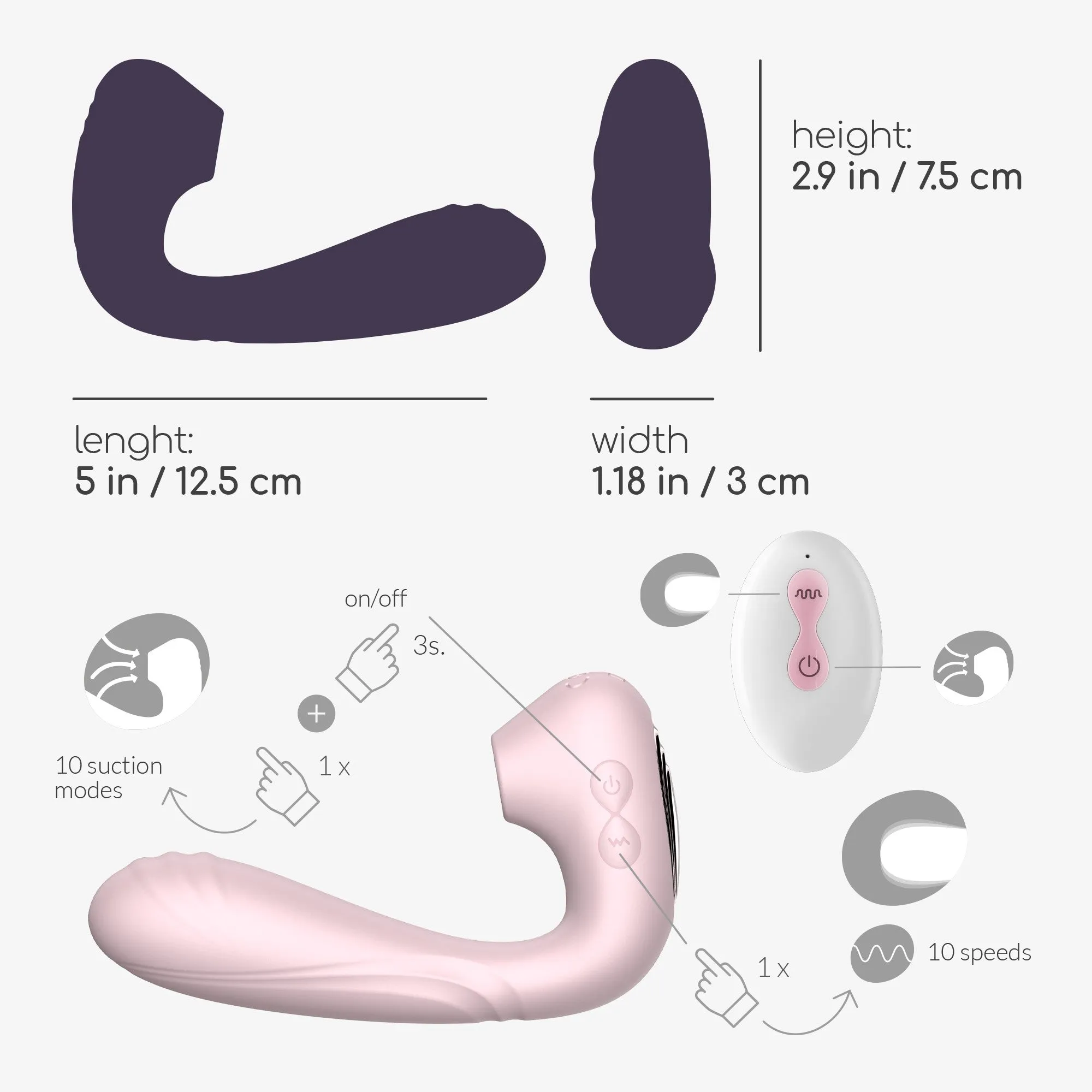 Pookie 2 in 1 - Succhiaclitoride G Spot