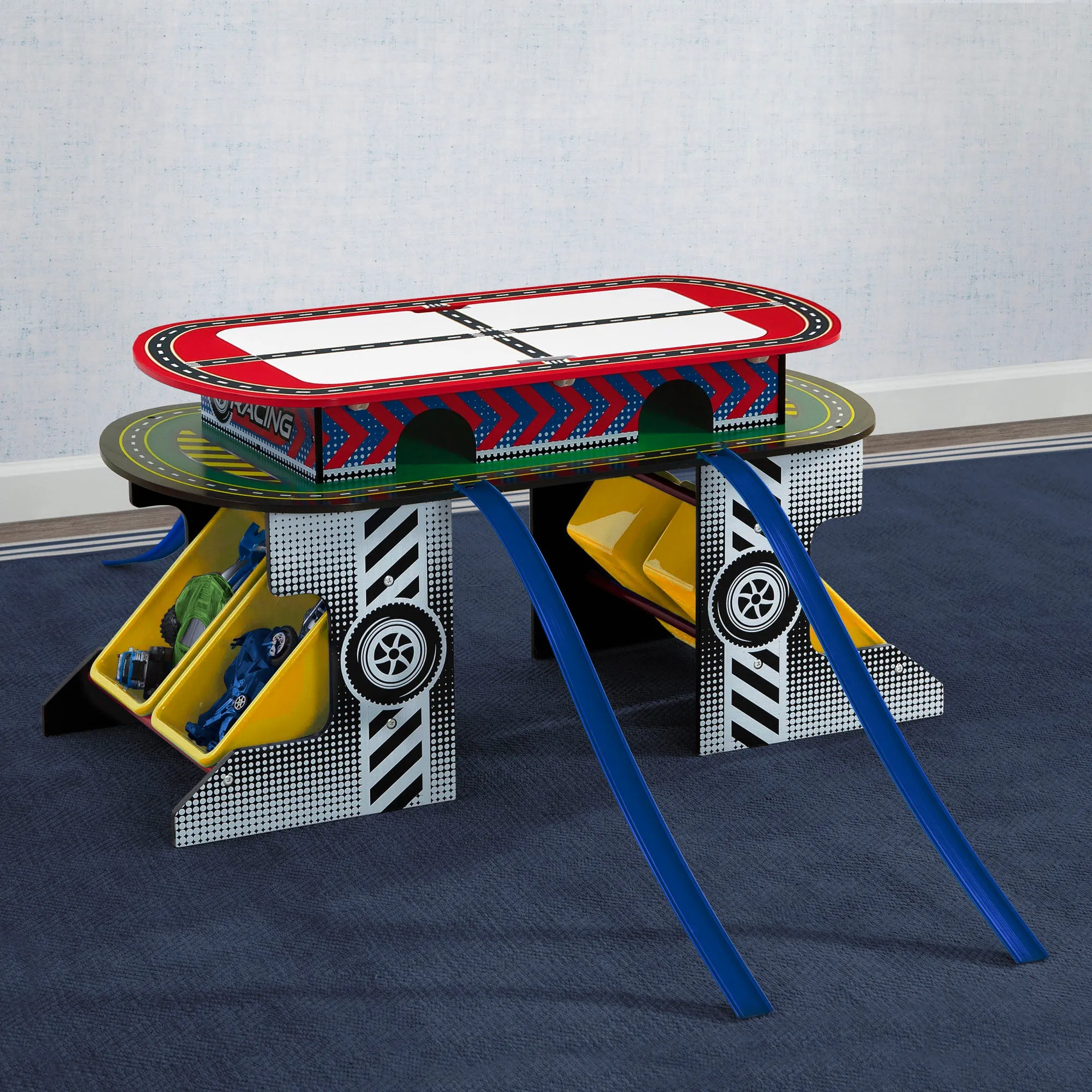 Race Track Toy and Activity Play Table for Kids