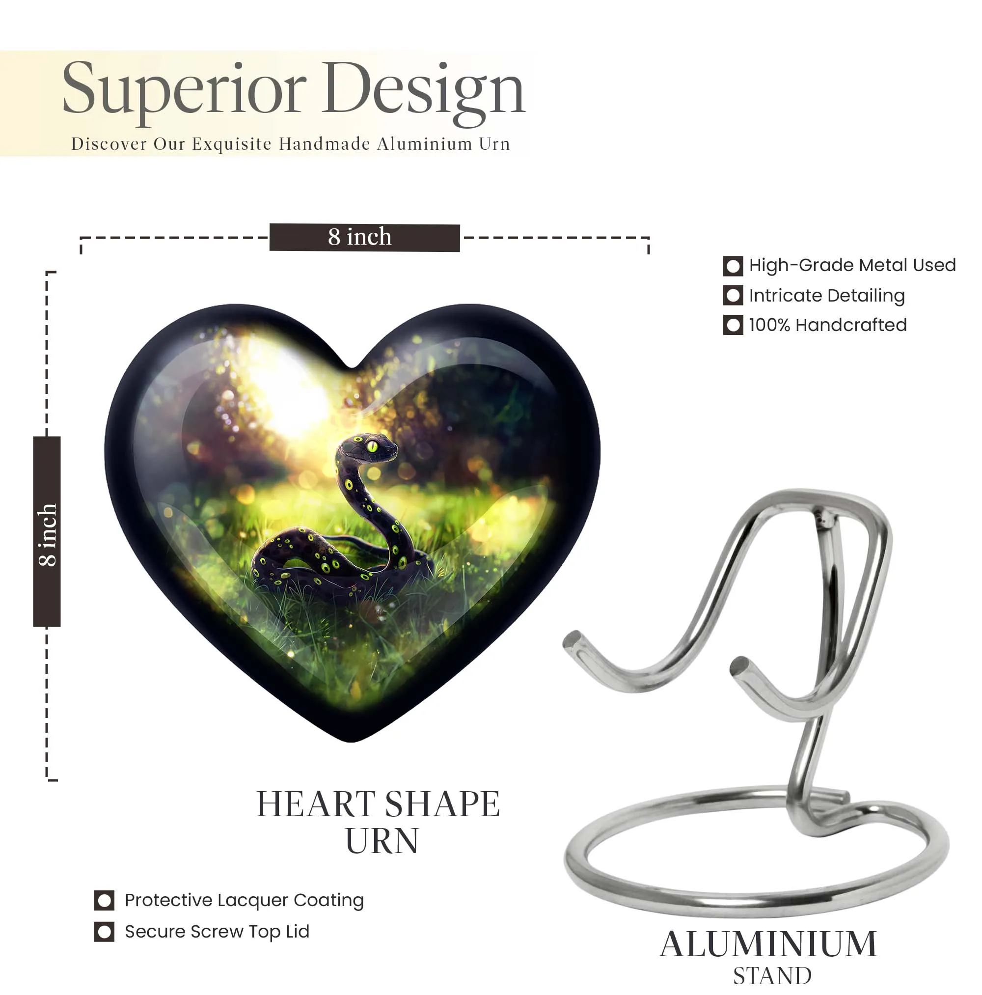 Serpentine Love: Snake Urn for a Special Woman's Cremation
