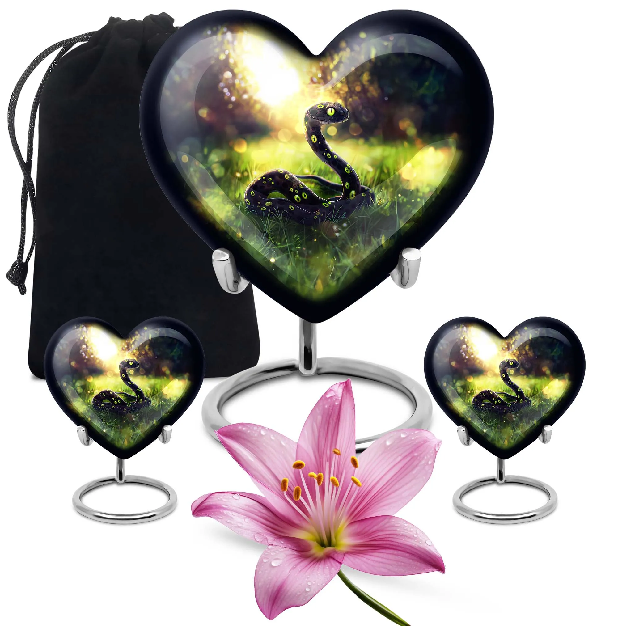 Serpentine Love: Snake Urn for a Special Woman's Cremation