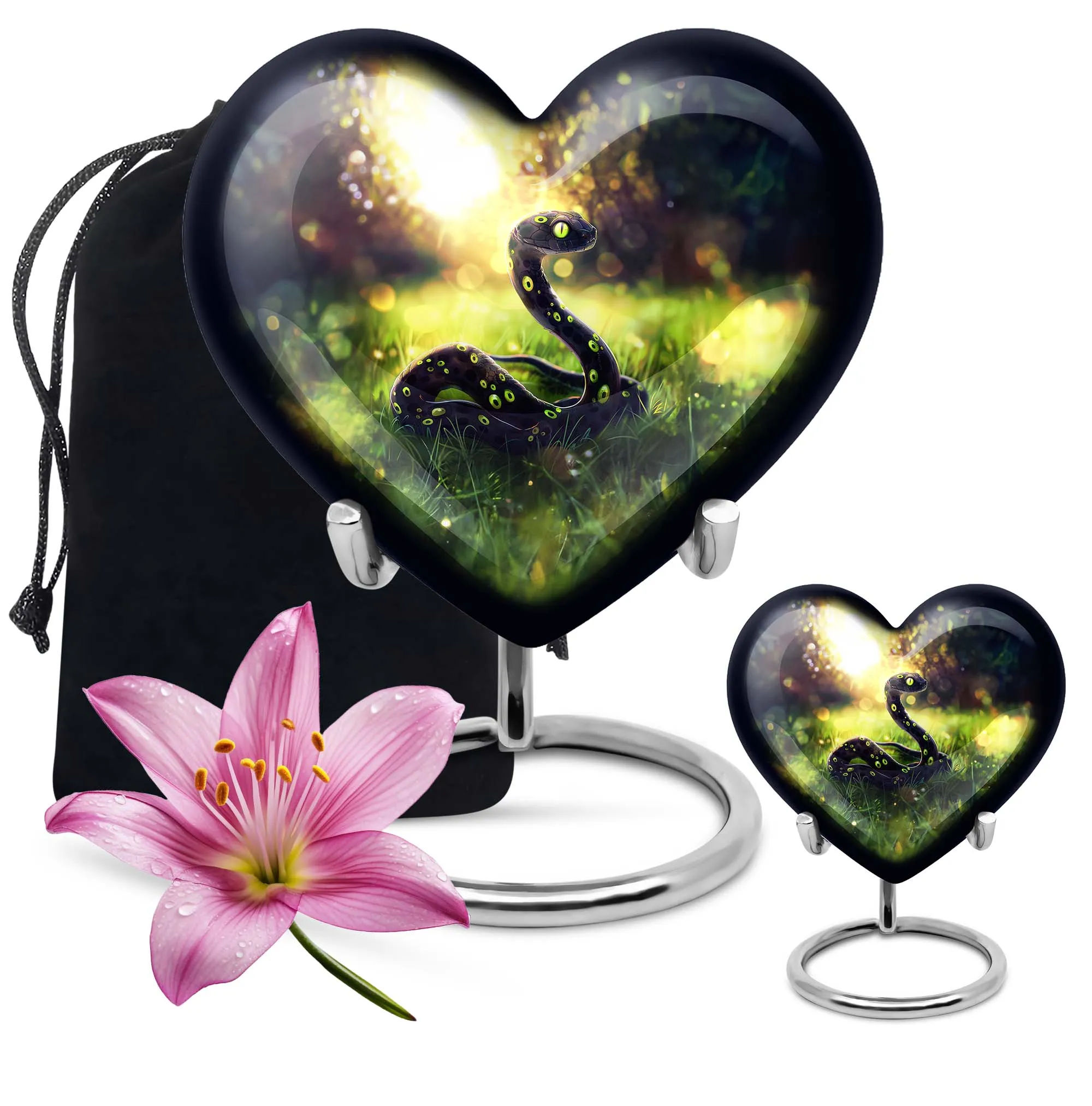 Serpentine Love: Snake Urn for a Special Woman's Cremation