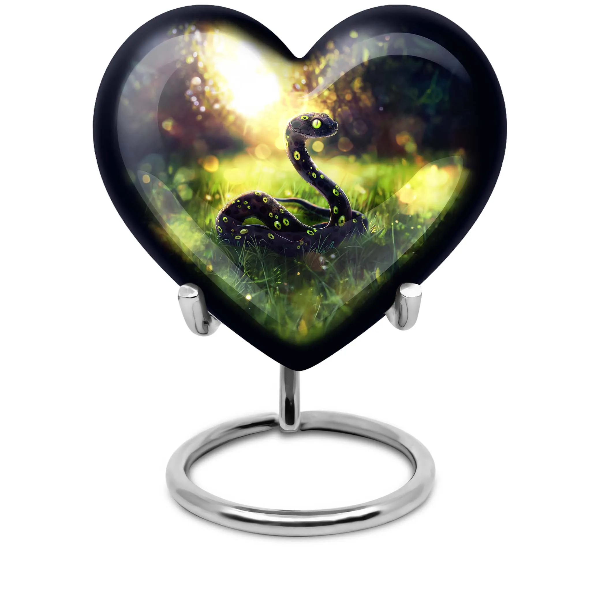 Serpentine Love: Snake Urn for a Special Woman's Cremation