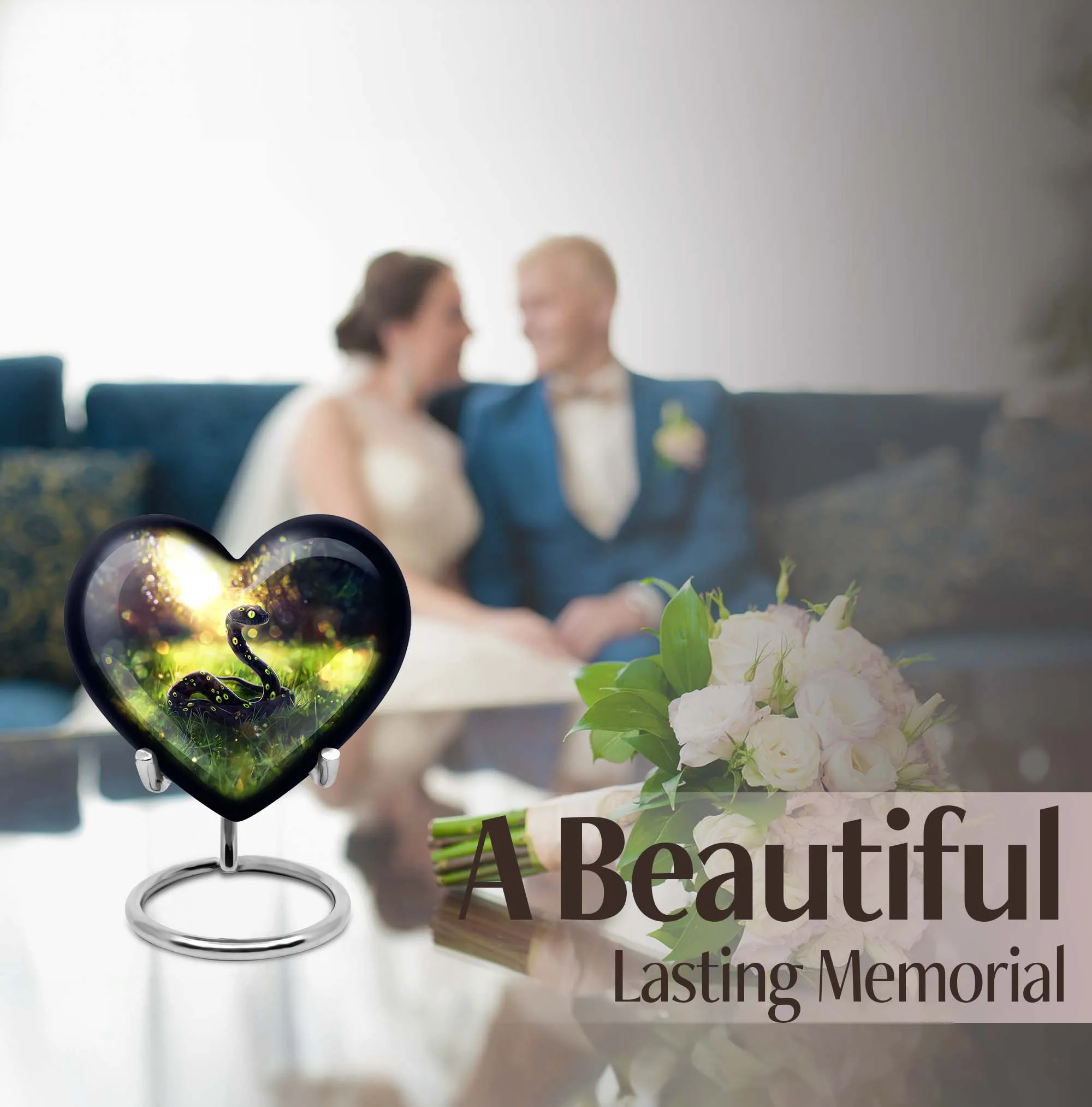 Serpentine Love: Snake Urn for a Special Woman's Cremation