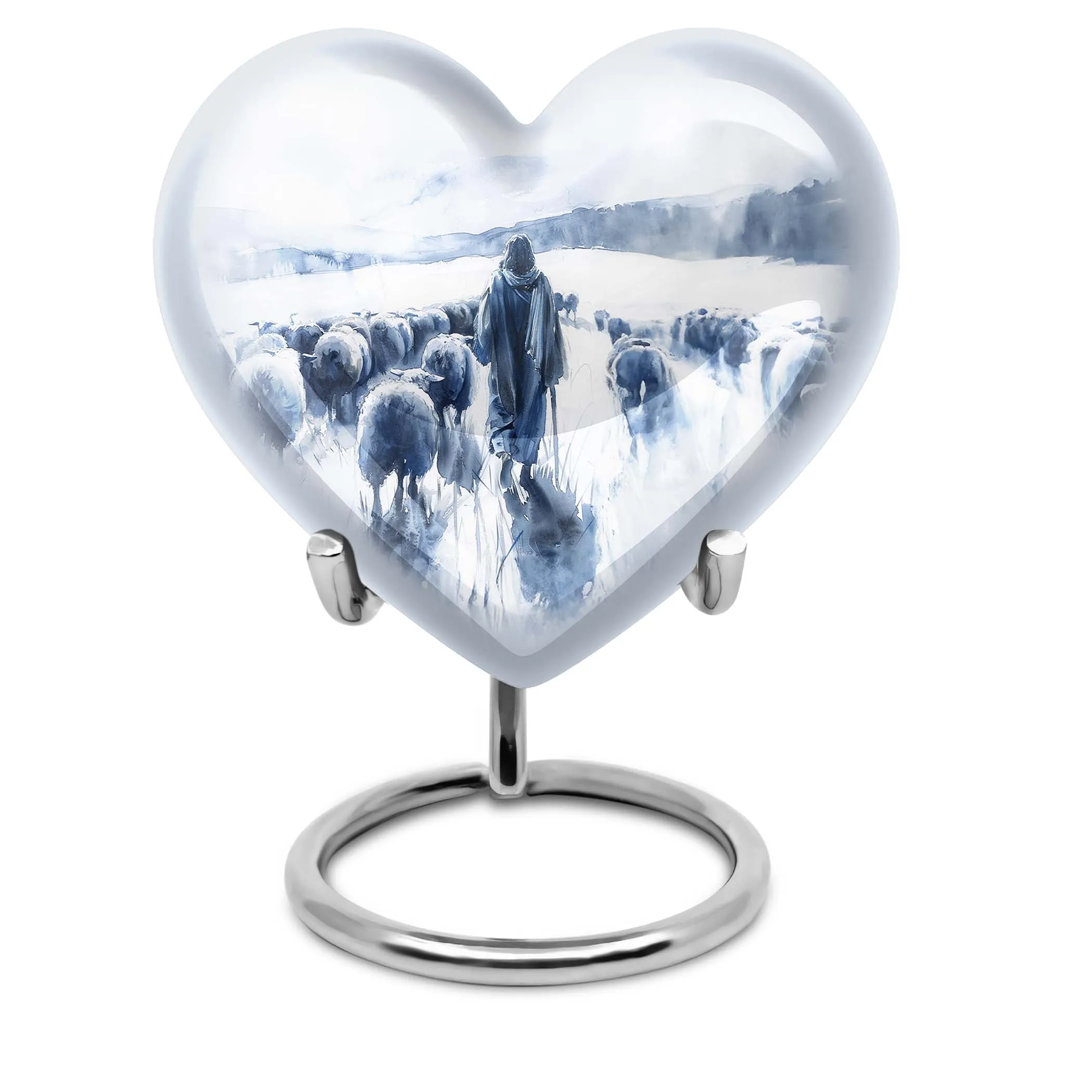 Shepherd Urn’s Endearing Embrace - Classy Funeral Cremation urn for Women