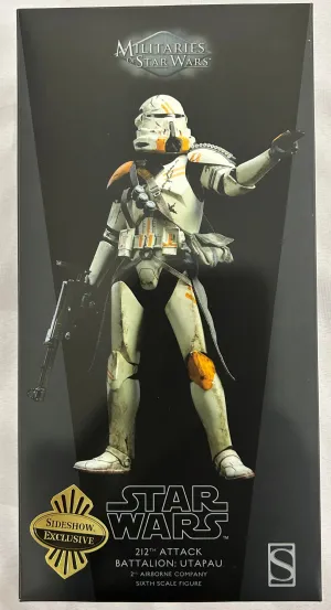 Sideshow Collectible 1/6 Star Wars Militaries of Star Wars 212th Attack Battalion: Utapau (2nd Airborne Company) Sixth Scale Figure *Open Box*