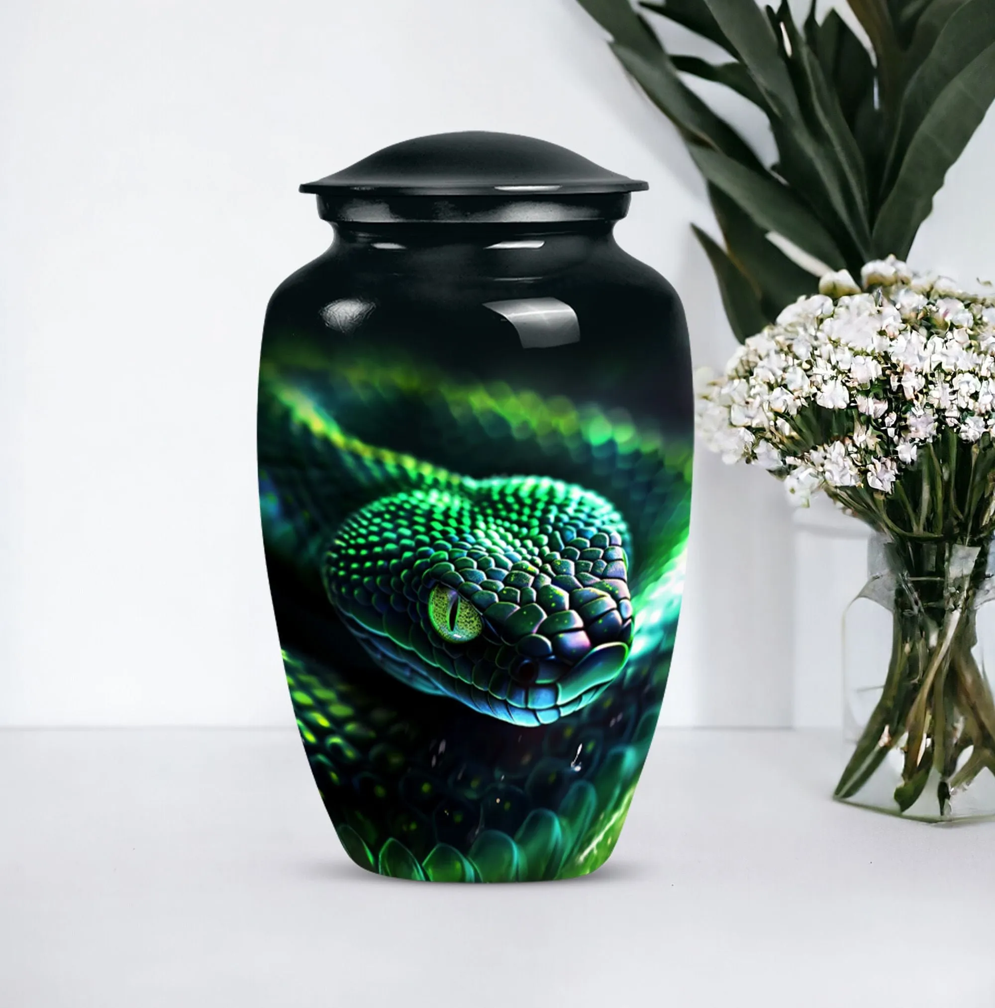 Snake Urn for Comprehensive Memorial Tribute For Loved One