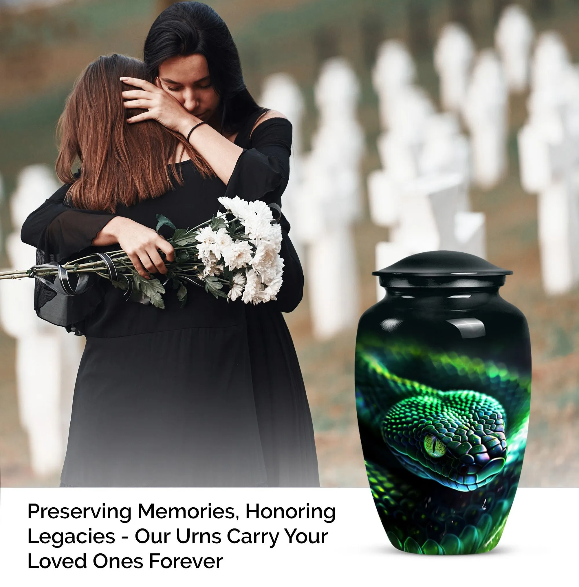 Snake Urn for Comprehensive Memorial Tribute For Loved One