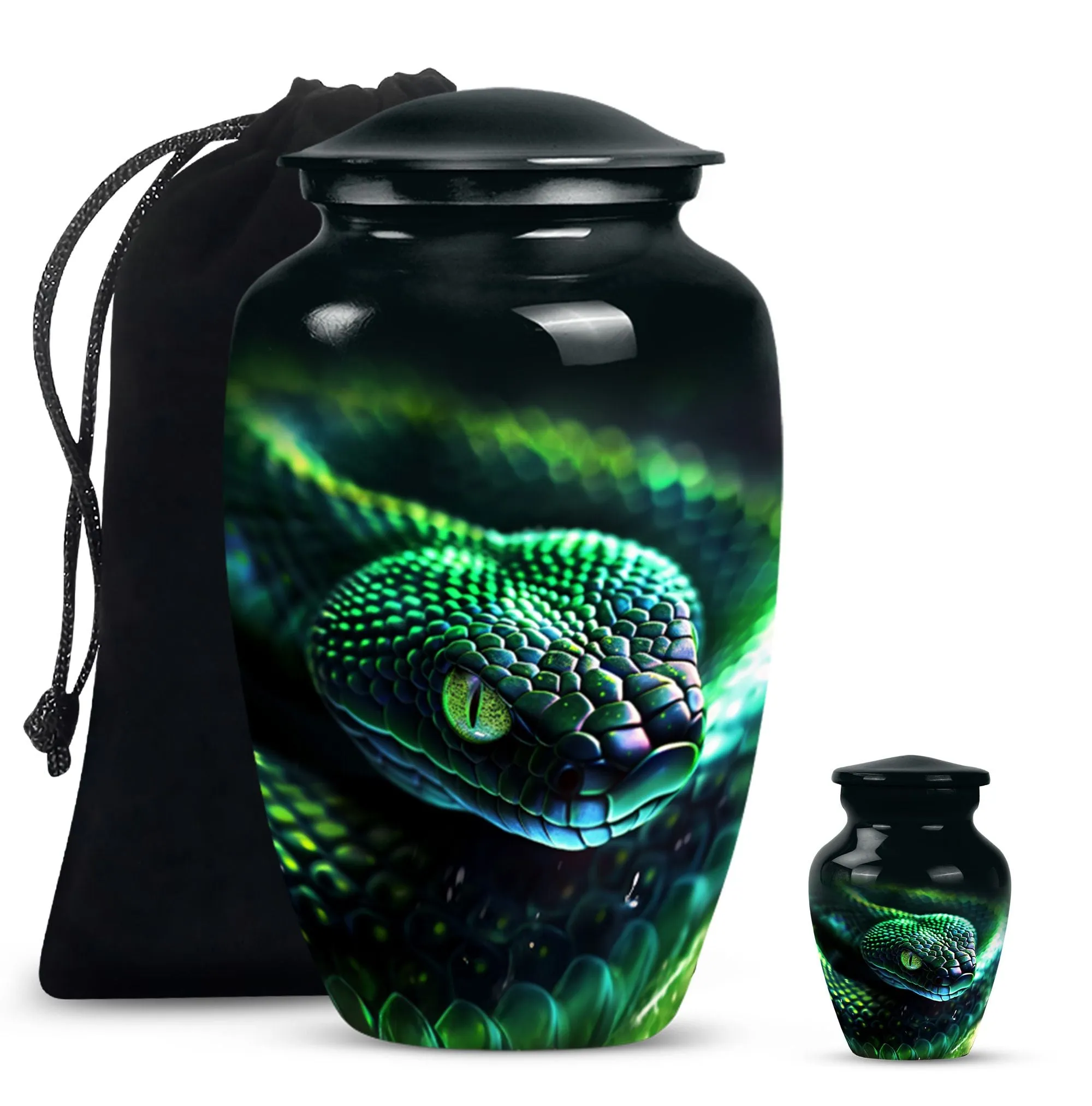 Snake Urn for Comprehensive Memorial Tribute For Loved One