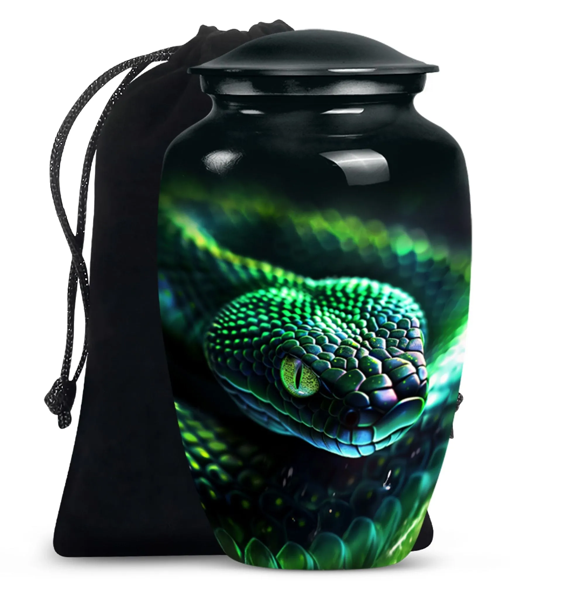Snake Urn for Comprehensive Memorial Tribute For Loved One