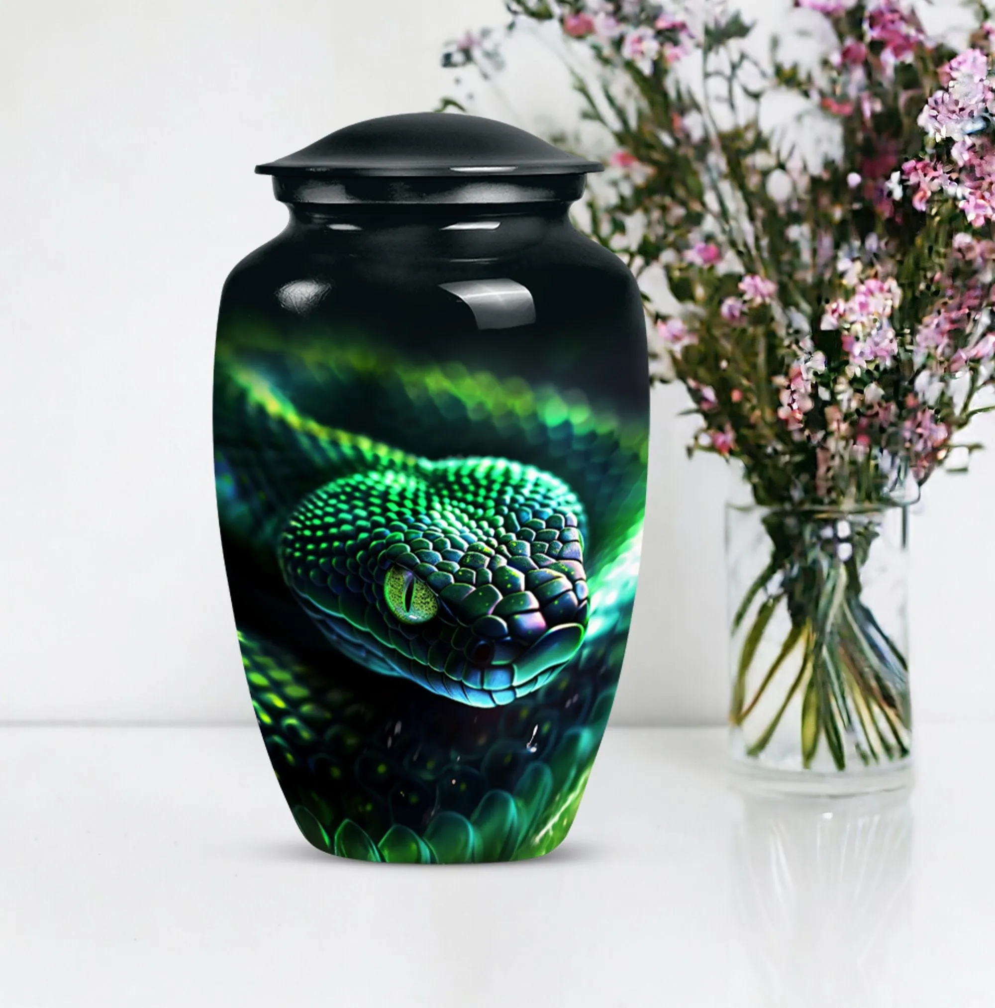 Snake Urn for Comprehensive Memorial Tribute For Loved One