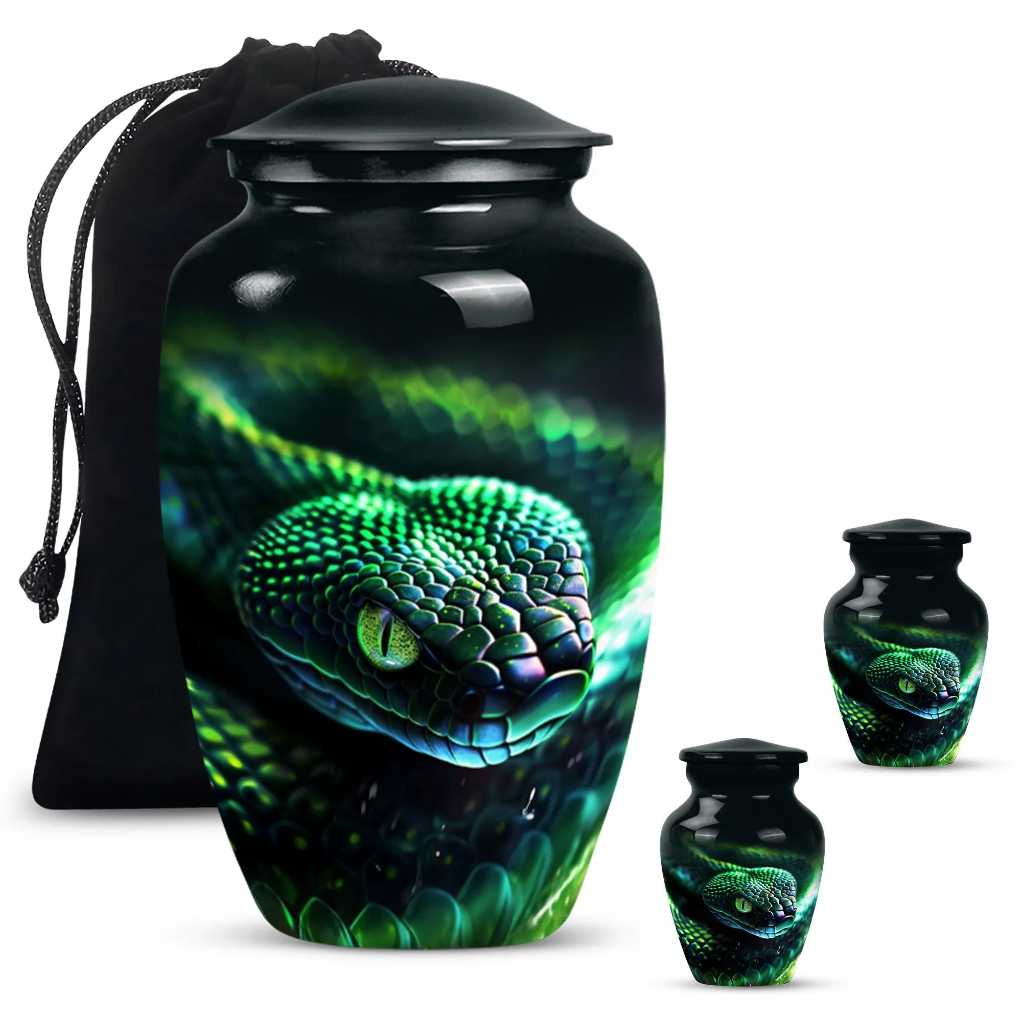 Snake Urn for Comprehensive Memorial Tribute For Loved One