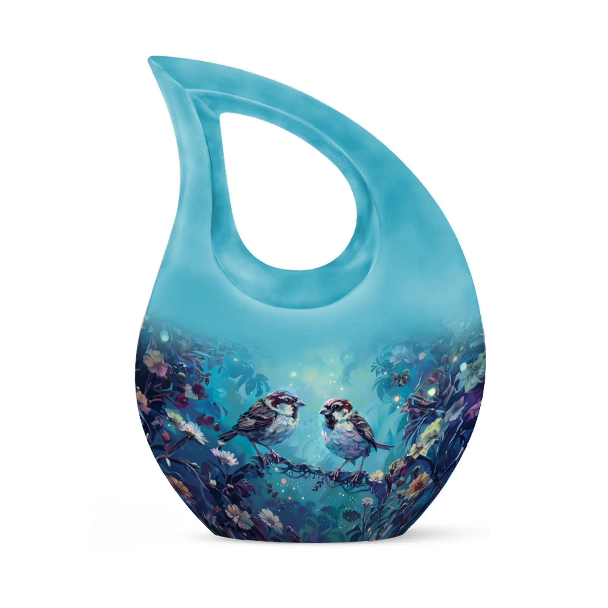 Sparrow Remembrance - Memorial Urn Masterpiece