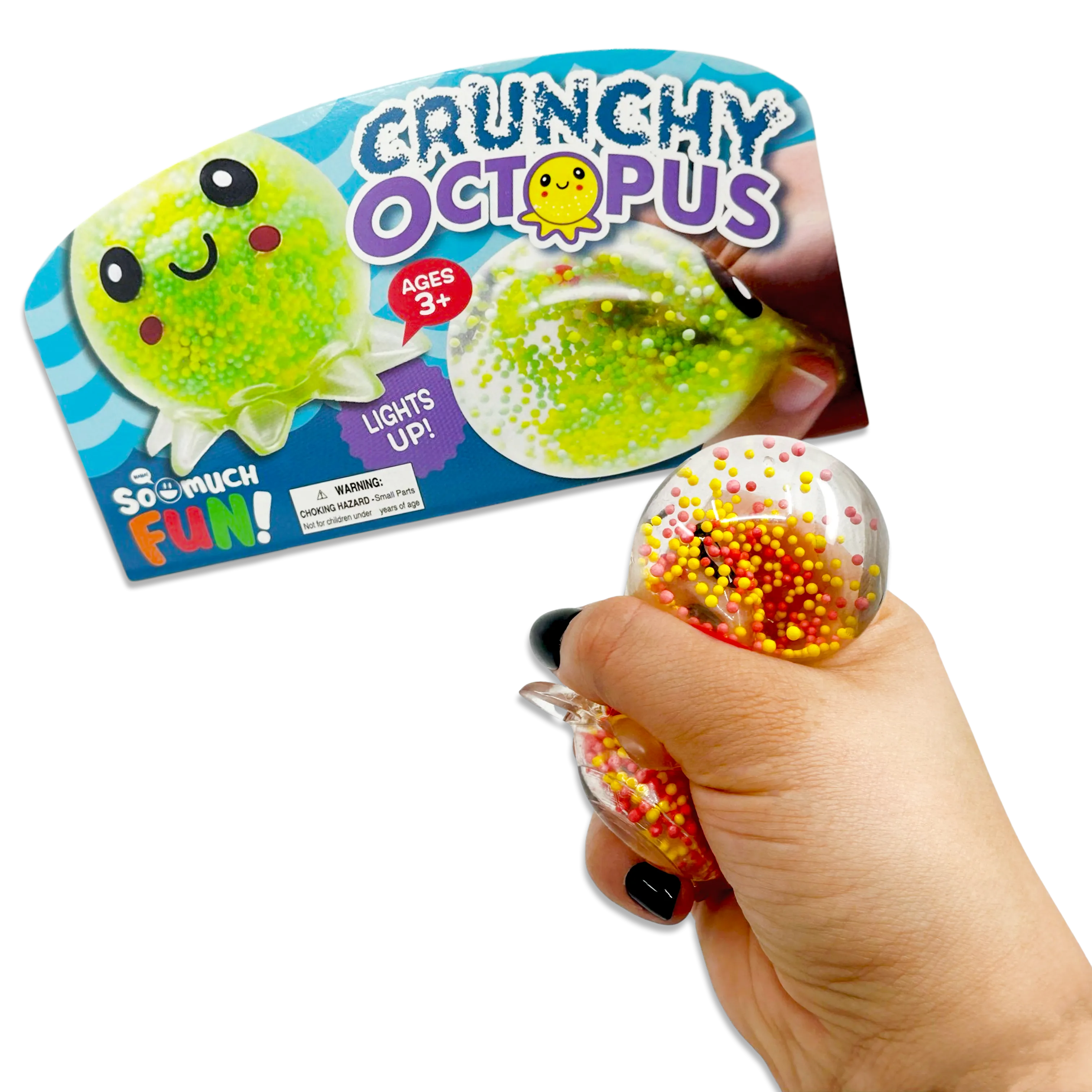 Squish and Squeeze Light-Up Octopus Toy - 12 Pieces Per Pack 23652