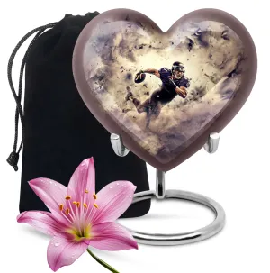 Touchdown Footboll Cremation Urn - Crafted Heart-Design