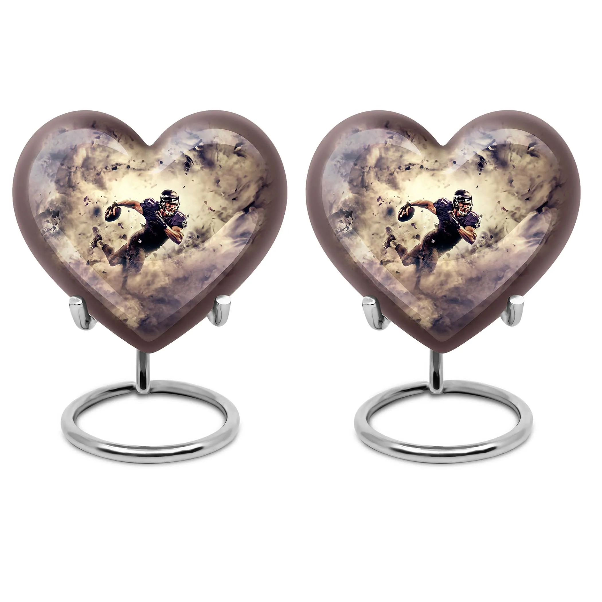 Touchdown Footboll Cremation Urn - Crafted Heart-Design