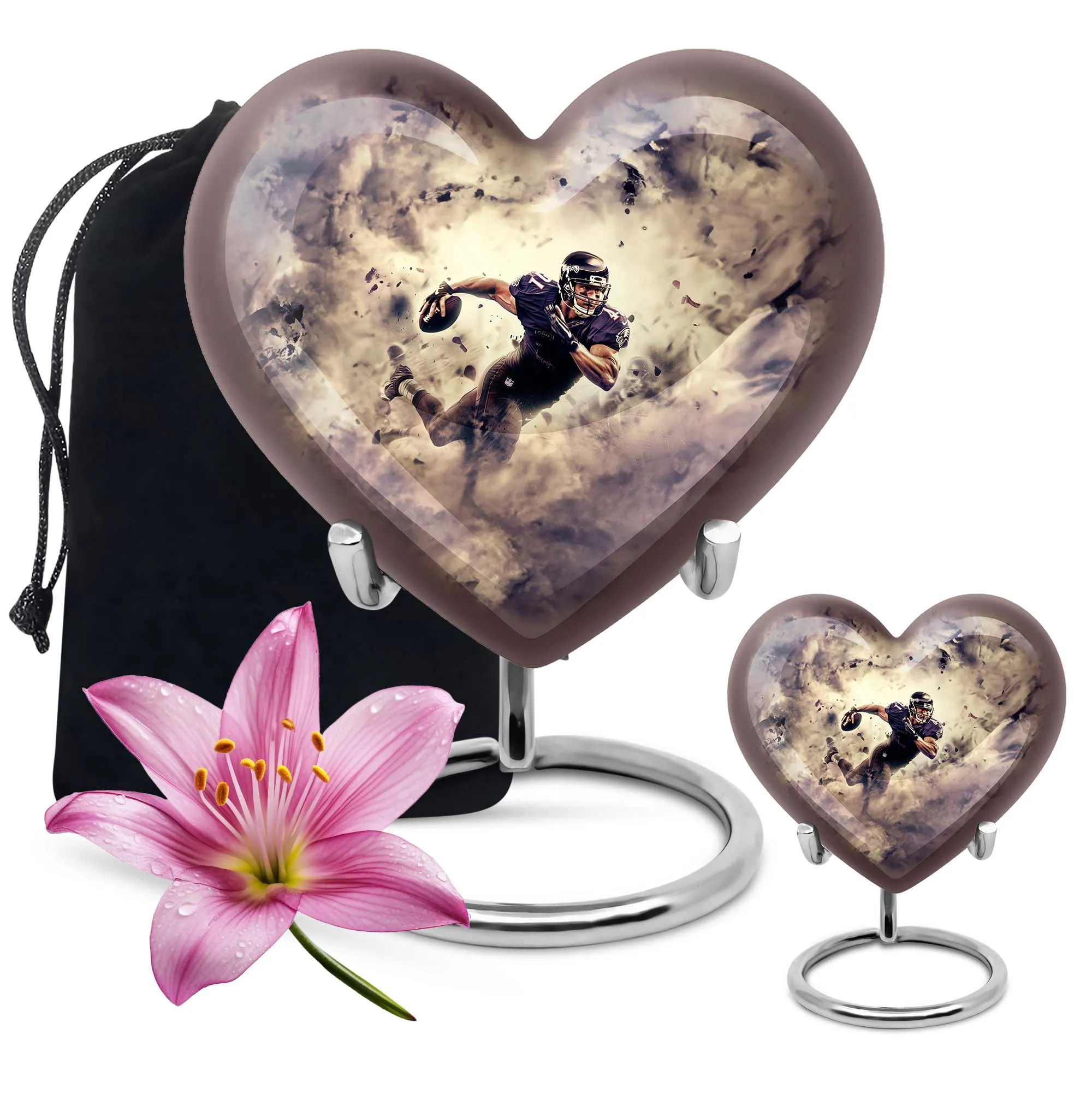 Touchdown Footboll Cremation Urn - Crafted Heart-Design
