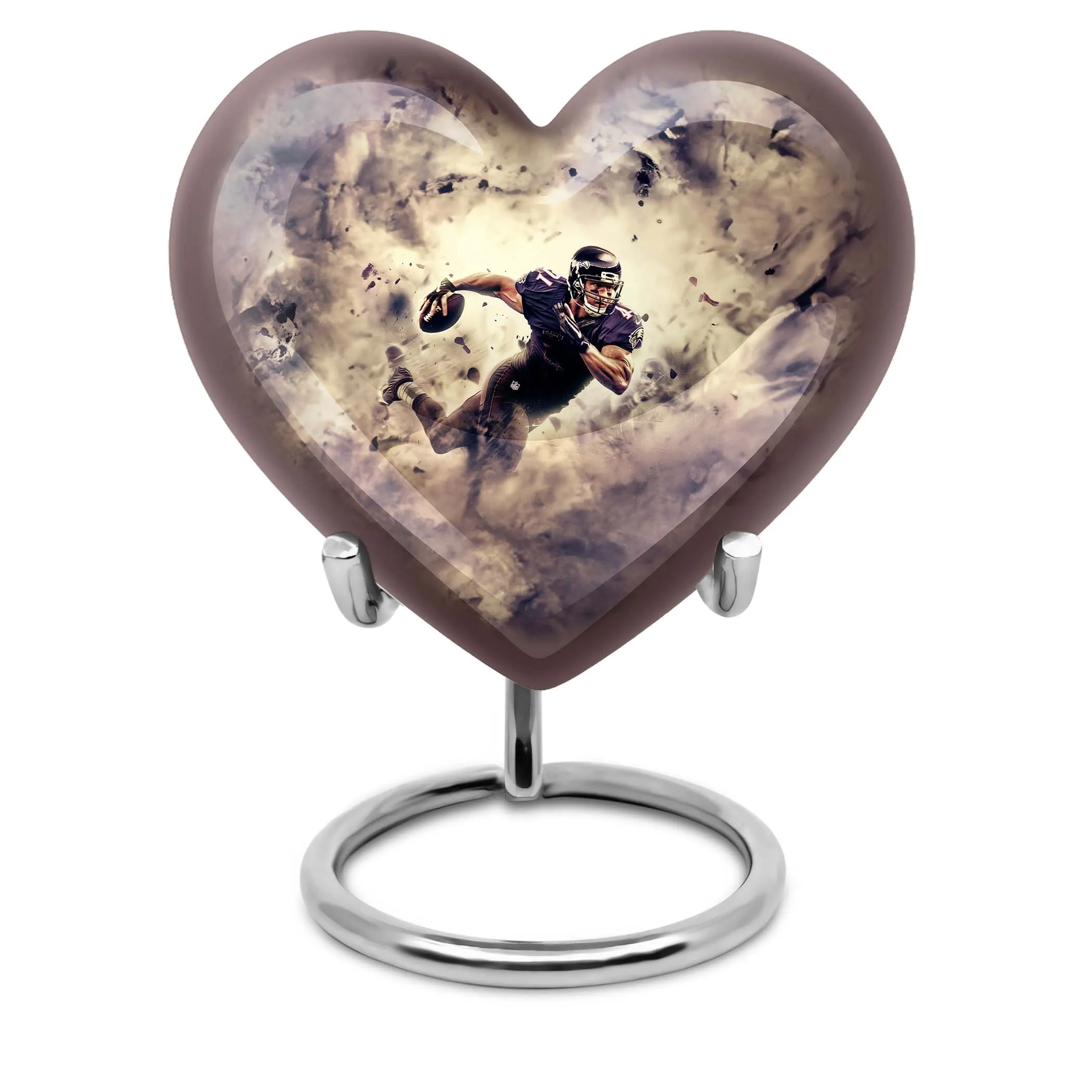 Touchdown Footboll Cremation Urn - Crafted Heart-Design
