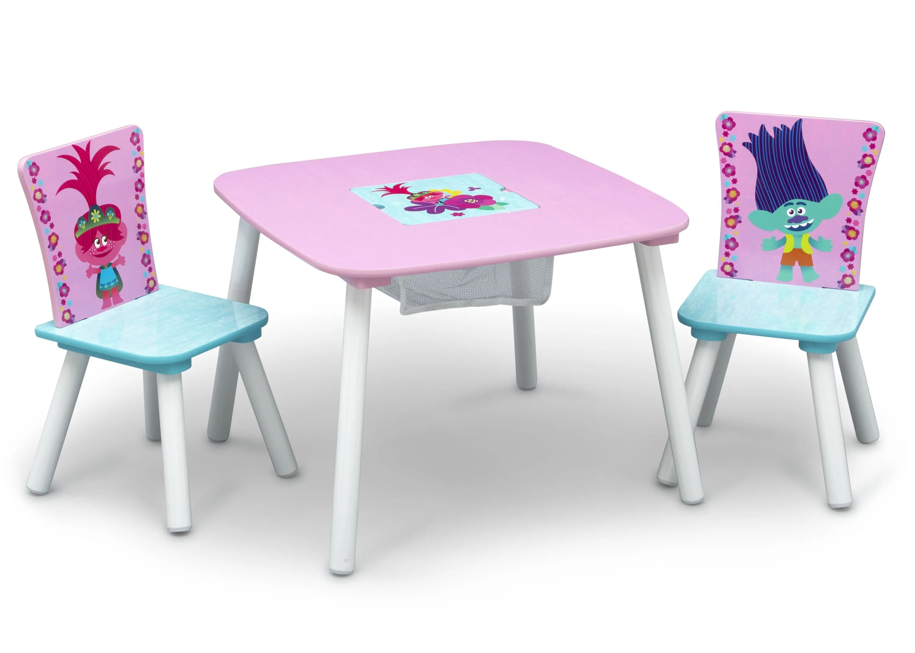 Trolls World Tour Table and Chair Set with Storage